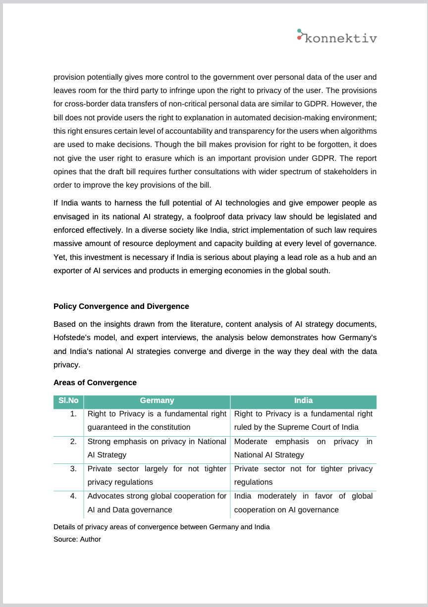 Ausschnitt aus dem Paper AI - Privacy Conundrum