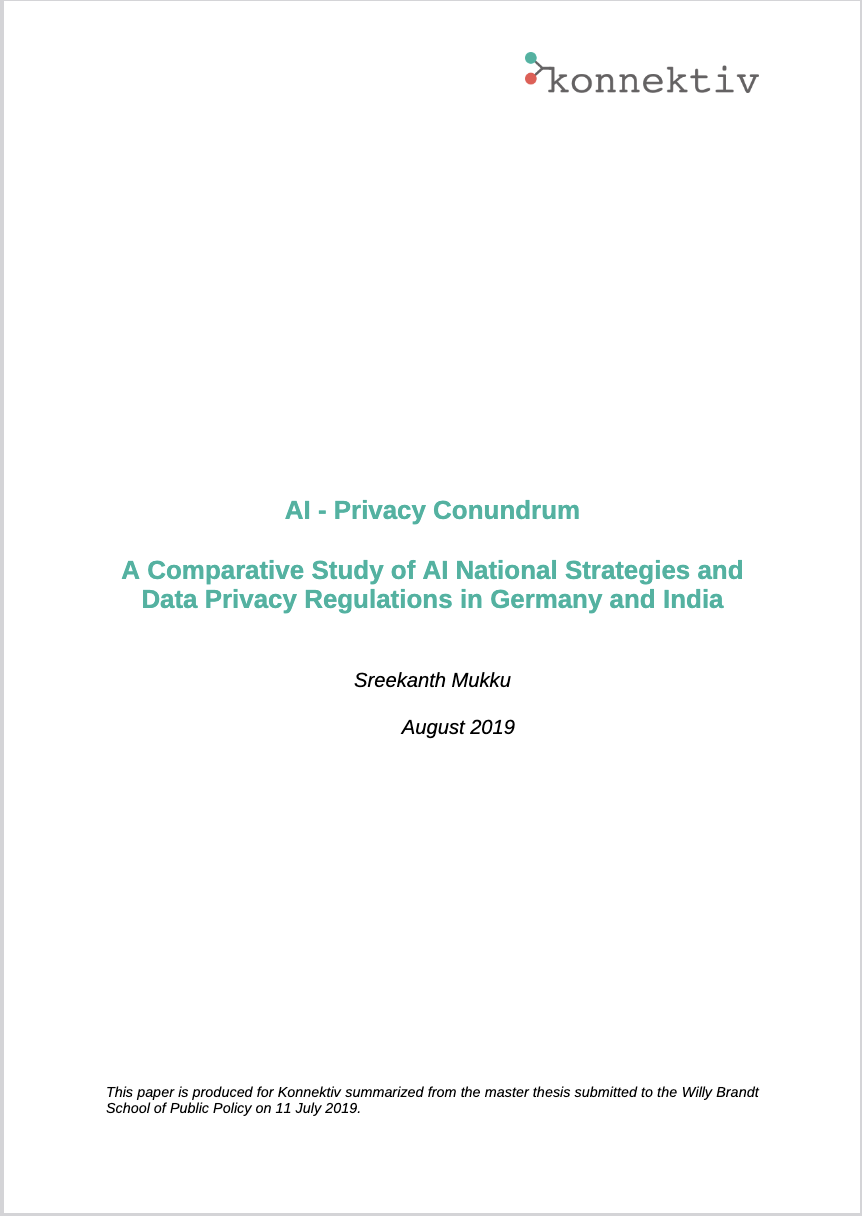 Deckblatt des Paper AI - Privacy Conundrum